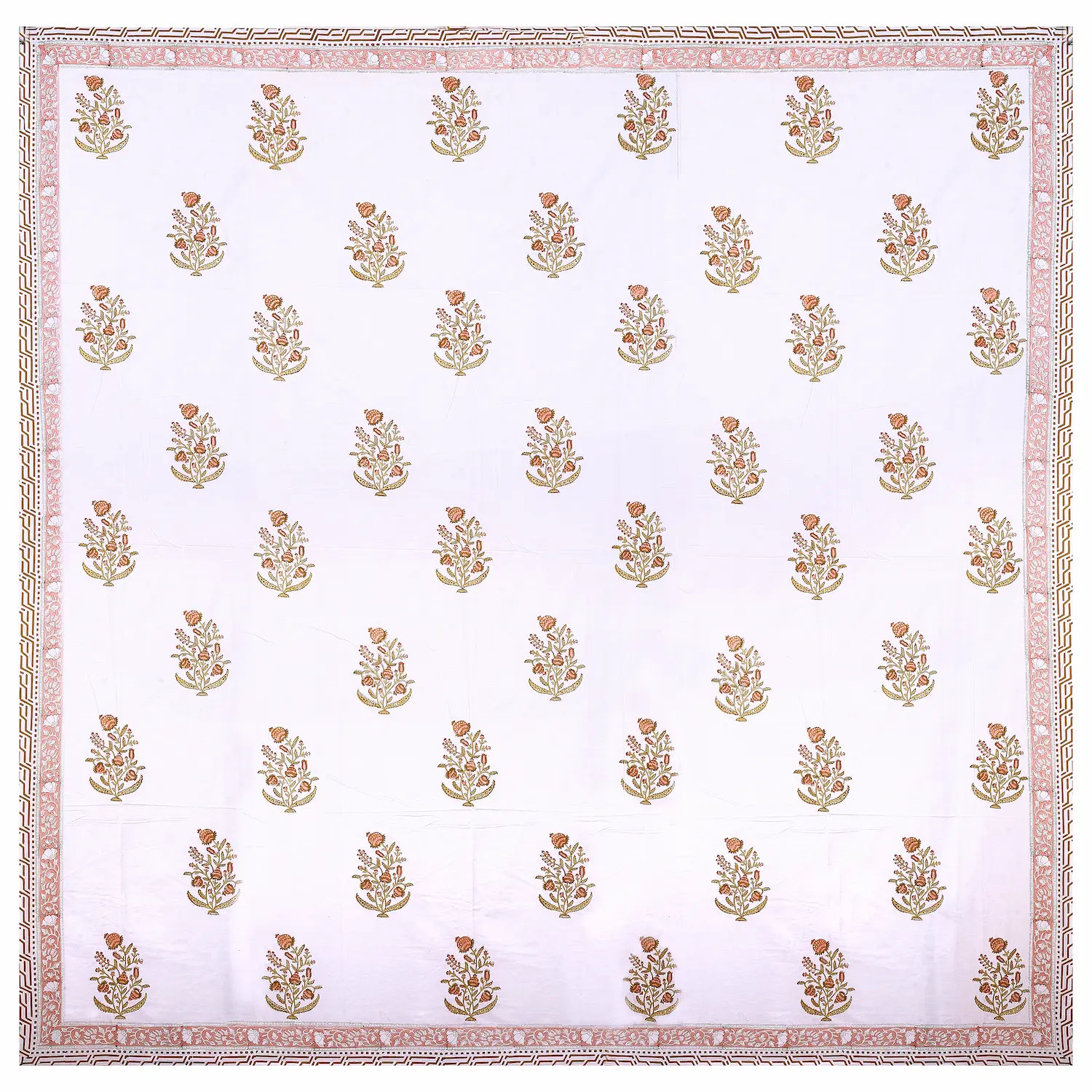 Cleopatra Desert Rose bedsheet design handblock printed cotton pattern
