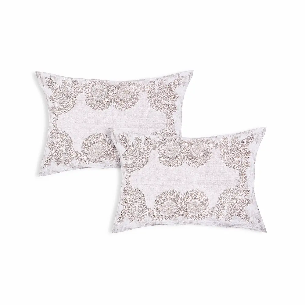 Italian Amalfi Rosette cotton pillow covers digital printed set design