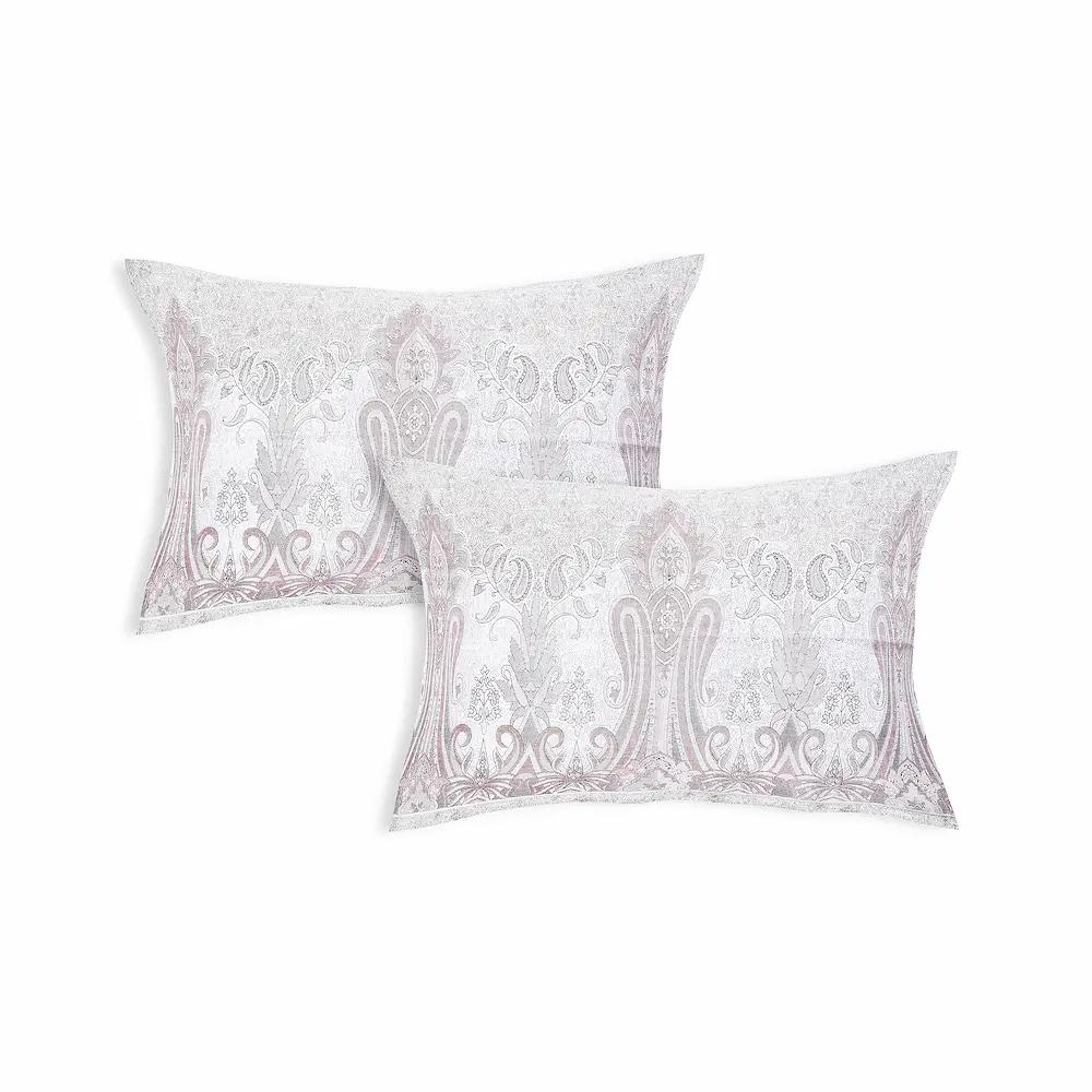 Italian Baroque Mulberry 108″ x 108″ Digital Printed Cotton Bed Sheet Set - Image 5