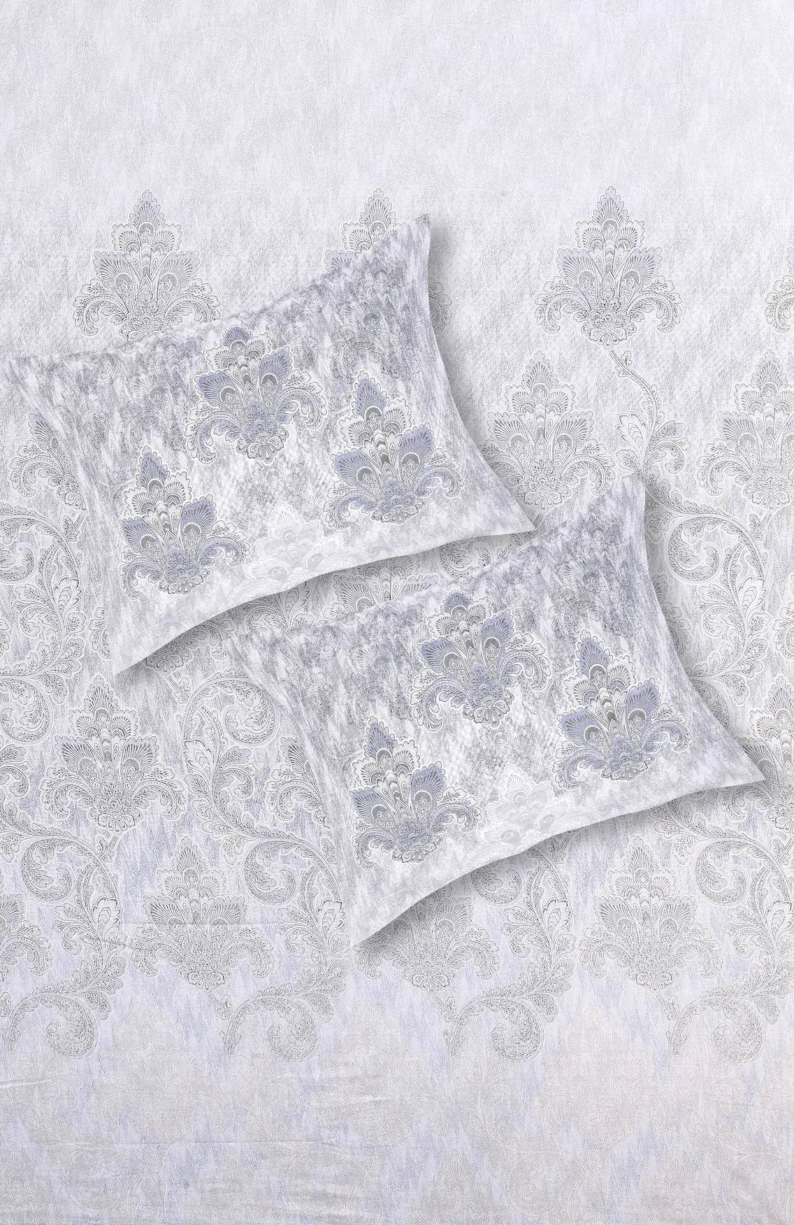 Italian Medici Azure 108″ x 108″ Digital Printed Cotton Bed Sheet Set