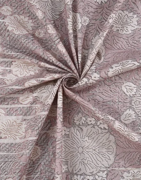 Italian Milanese Blush cotton bedsheet single piece digital printed view