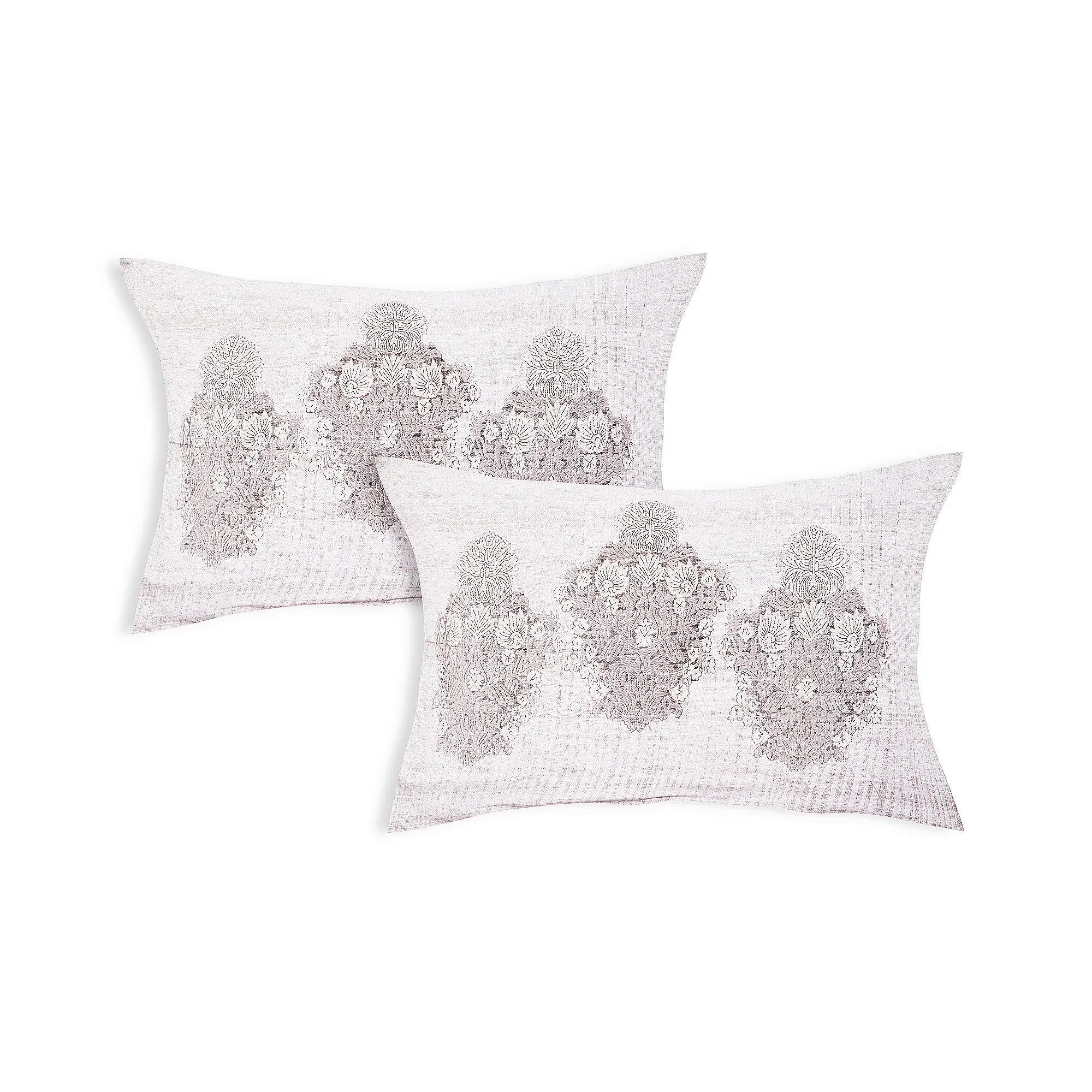 Italian Milanese Blush cotton pillow covers digital printed set design