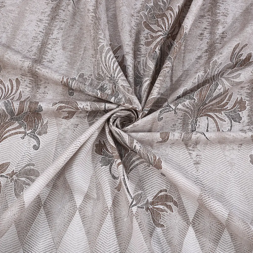 Italian Naples Graphite cotton bedsheet single piece digital printed view