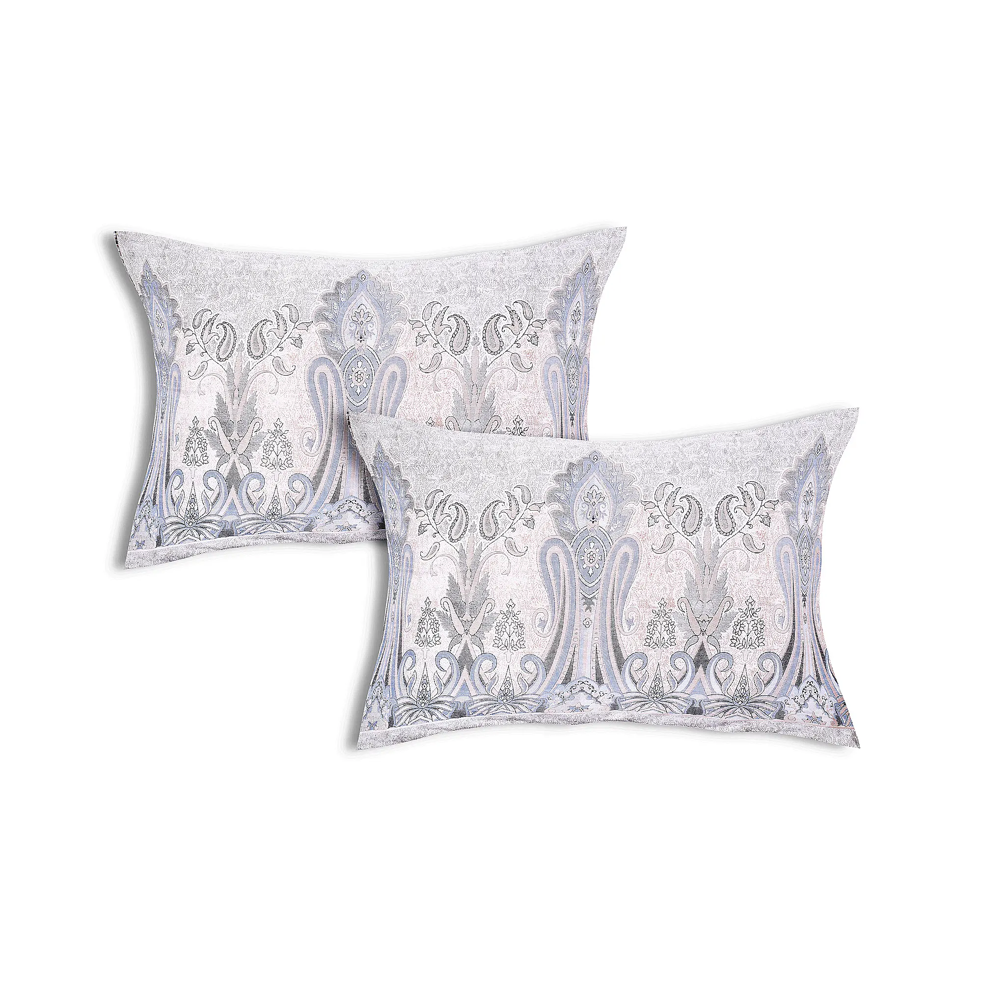 Italian Paisley Grace cotton pillow covers digital printed set design