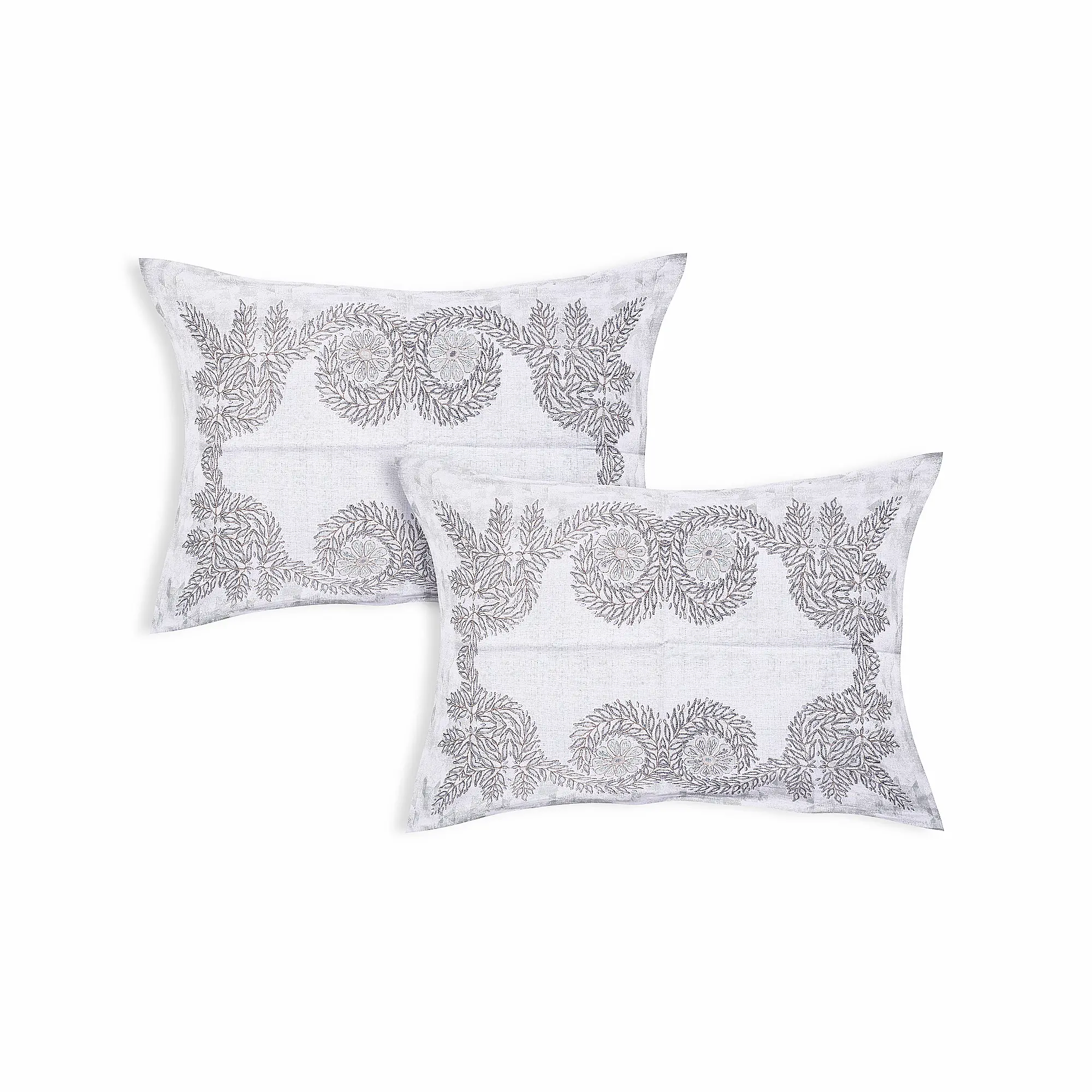 Italian Portofino Slate cotton pillow covers digital printed set design