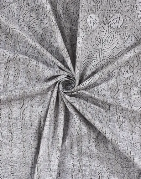Italian Romanesque Charcoal cotton bedsheet single piece digital printed view