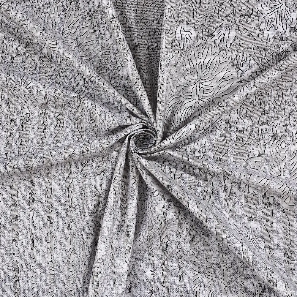 Italian Romanesque Charcoal cotton bedsheet single piece digital printed view