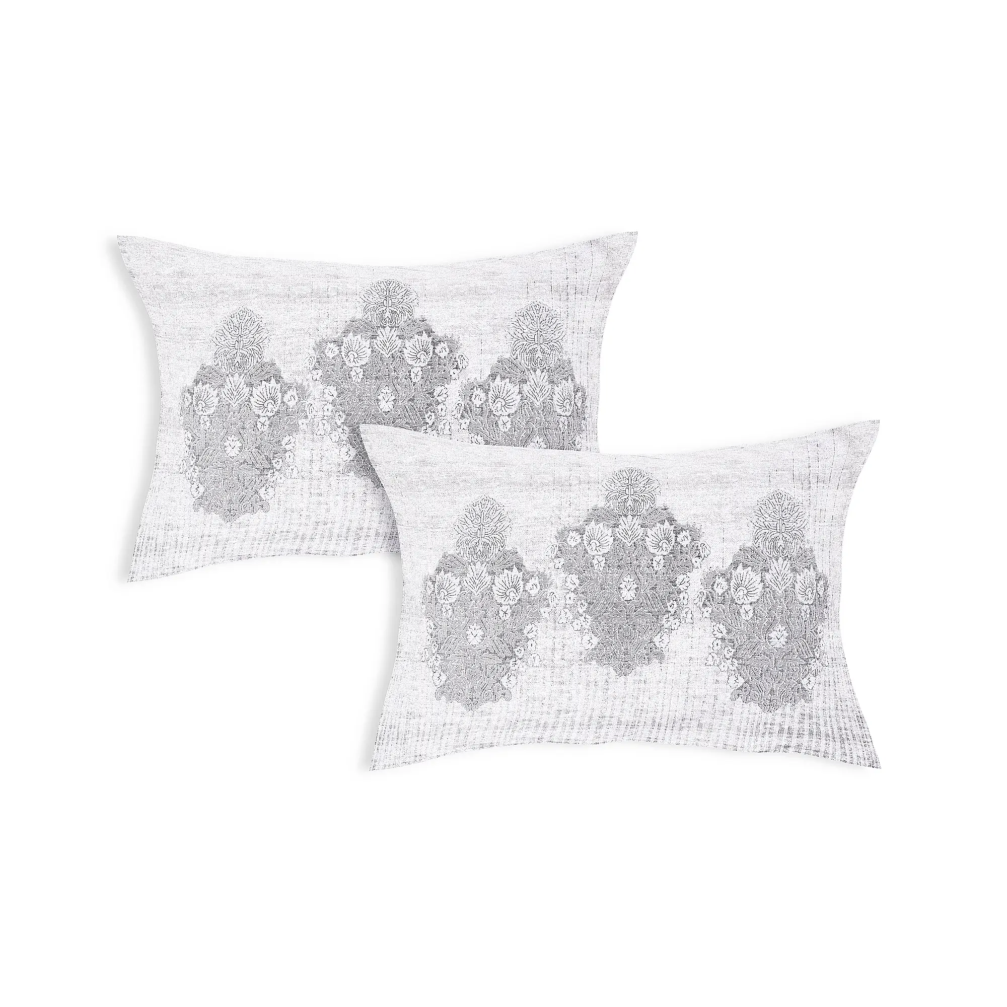 Italian Romanesque Charcoal cotton pillow covers digital printed set design
