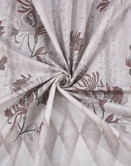 Italian Sicilian Mauve cotton bedsheet single piece digital printed view
