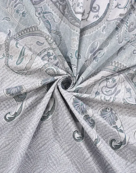 Italian Trevi Azure cotton bedsheet single piece digital printed view