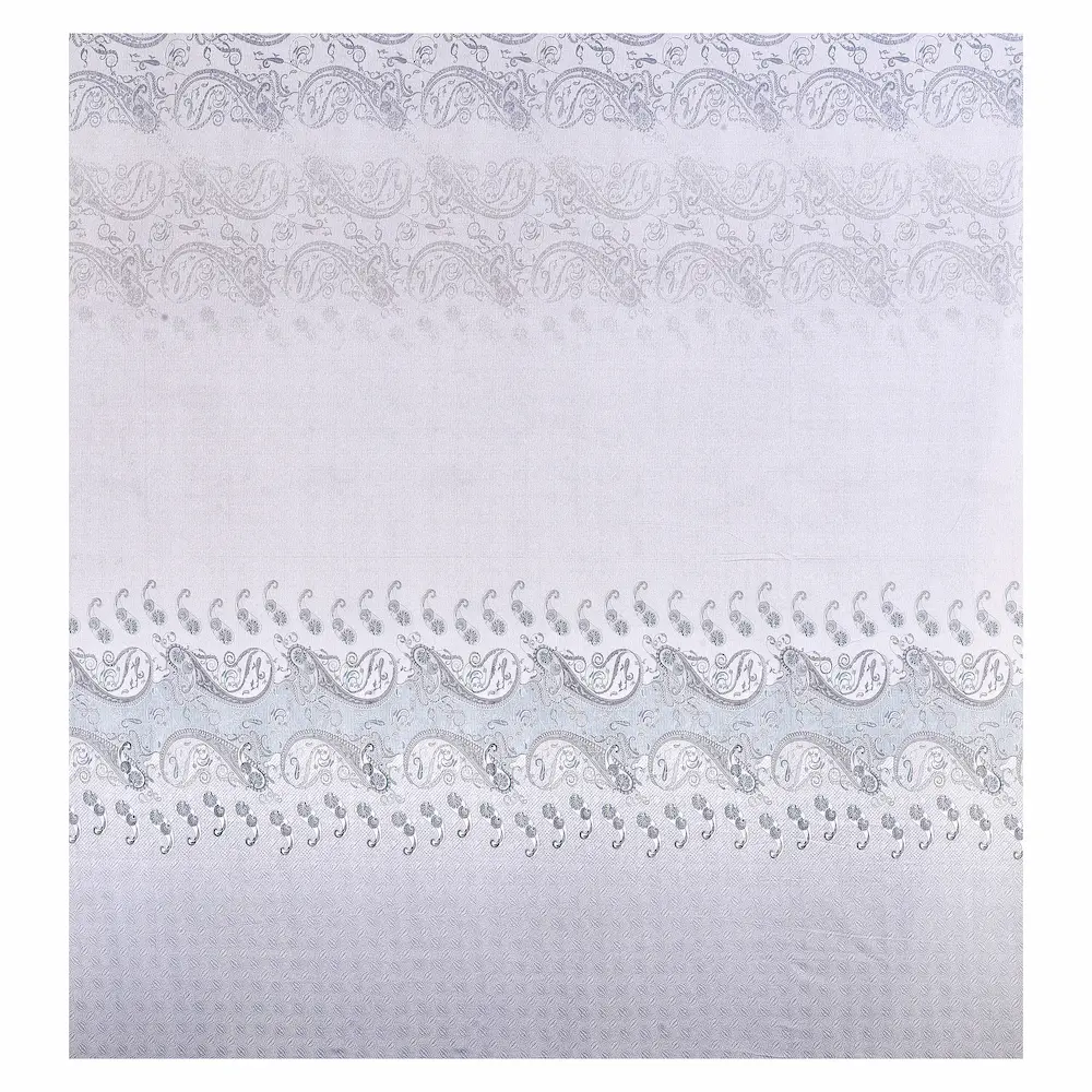 Italian Trevi Azure bedsheet design digital printed cotton pattern