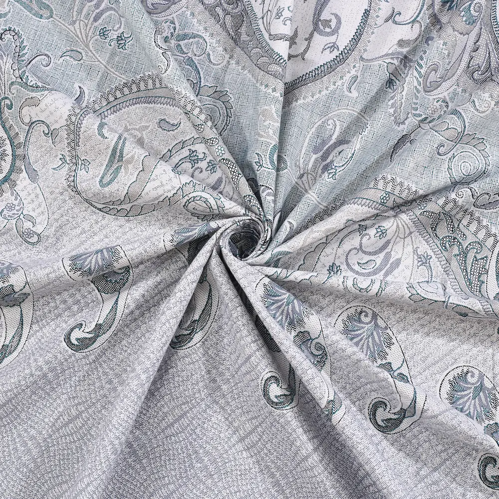 Italian Trevi Azure cotton bedsheet single piece digital printed view