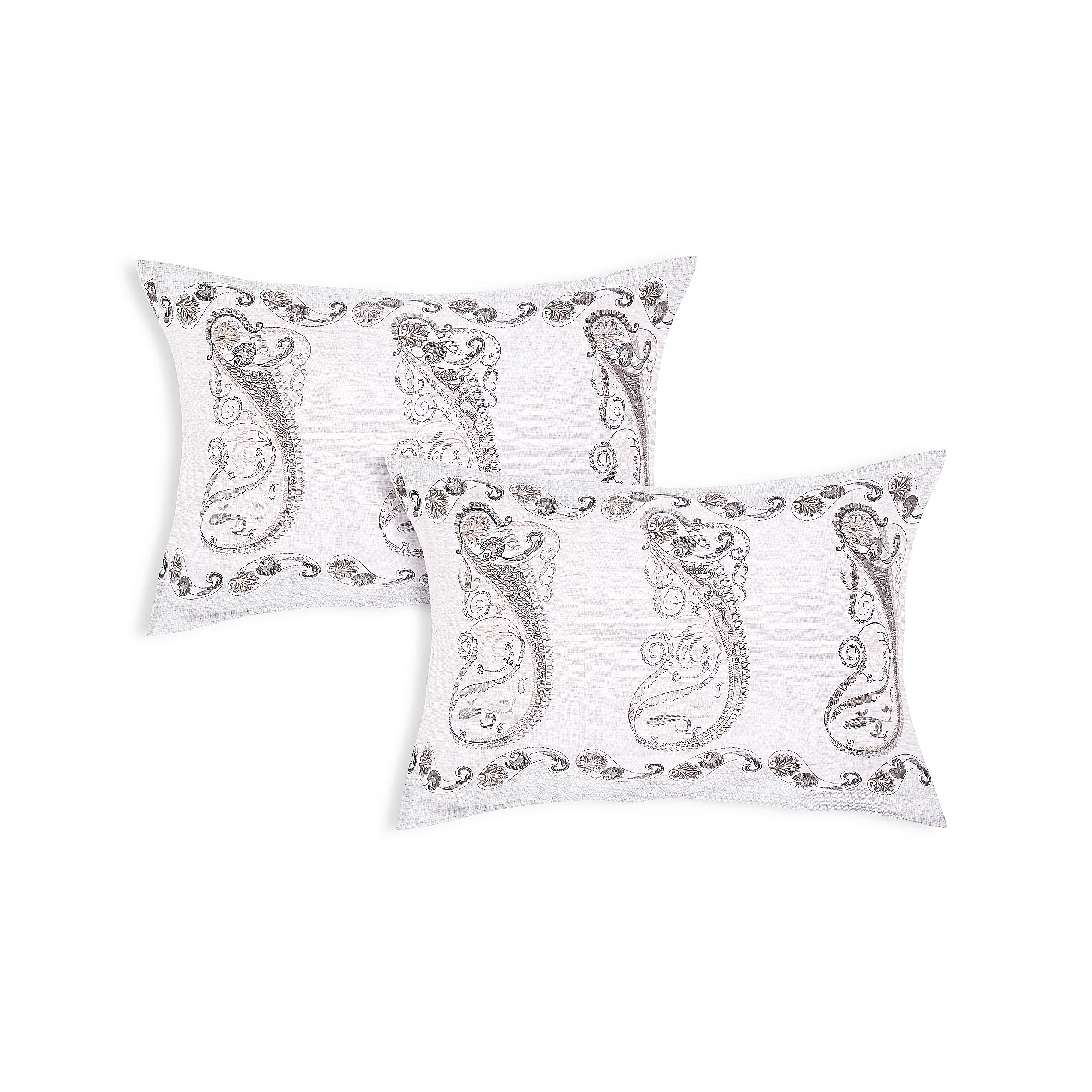 Italian Trevi Orchid cotton pillow covers digital printed set design