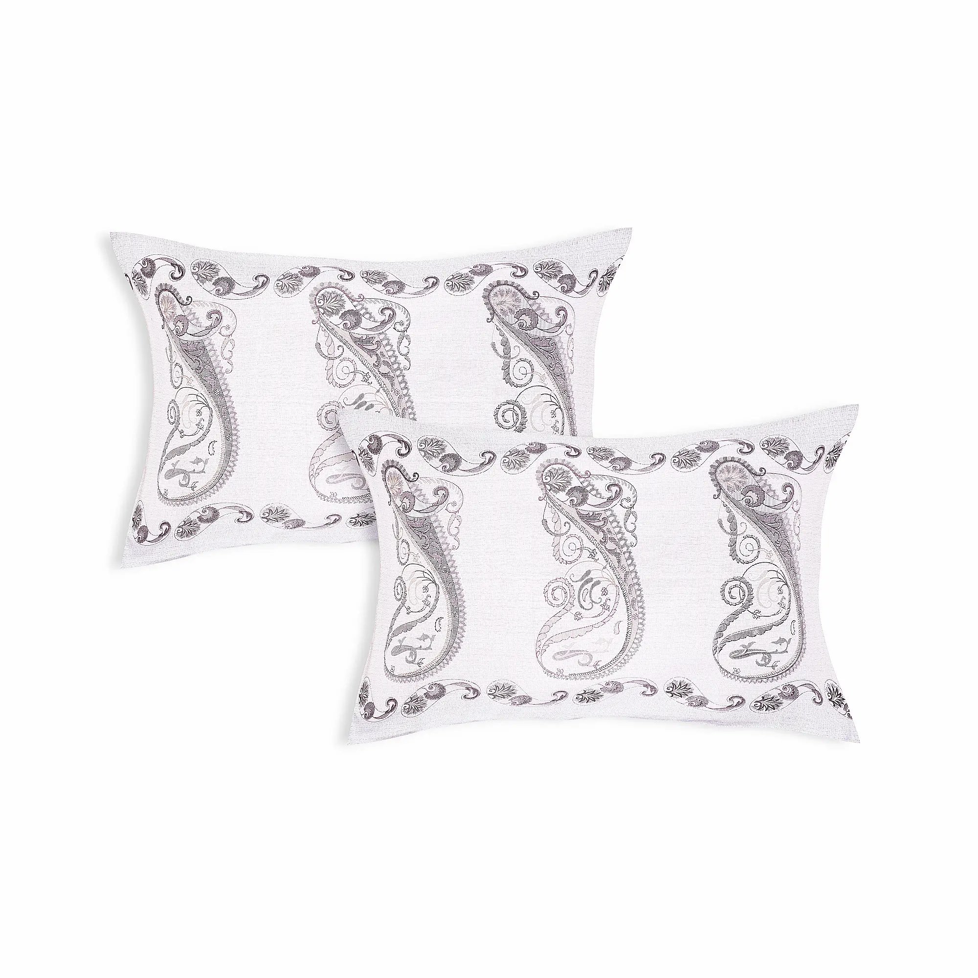 Italian Trevi Paisley cotton pillow covers digital printed set design