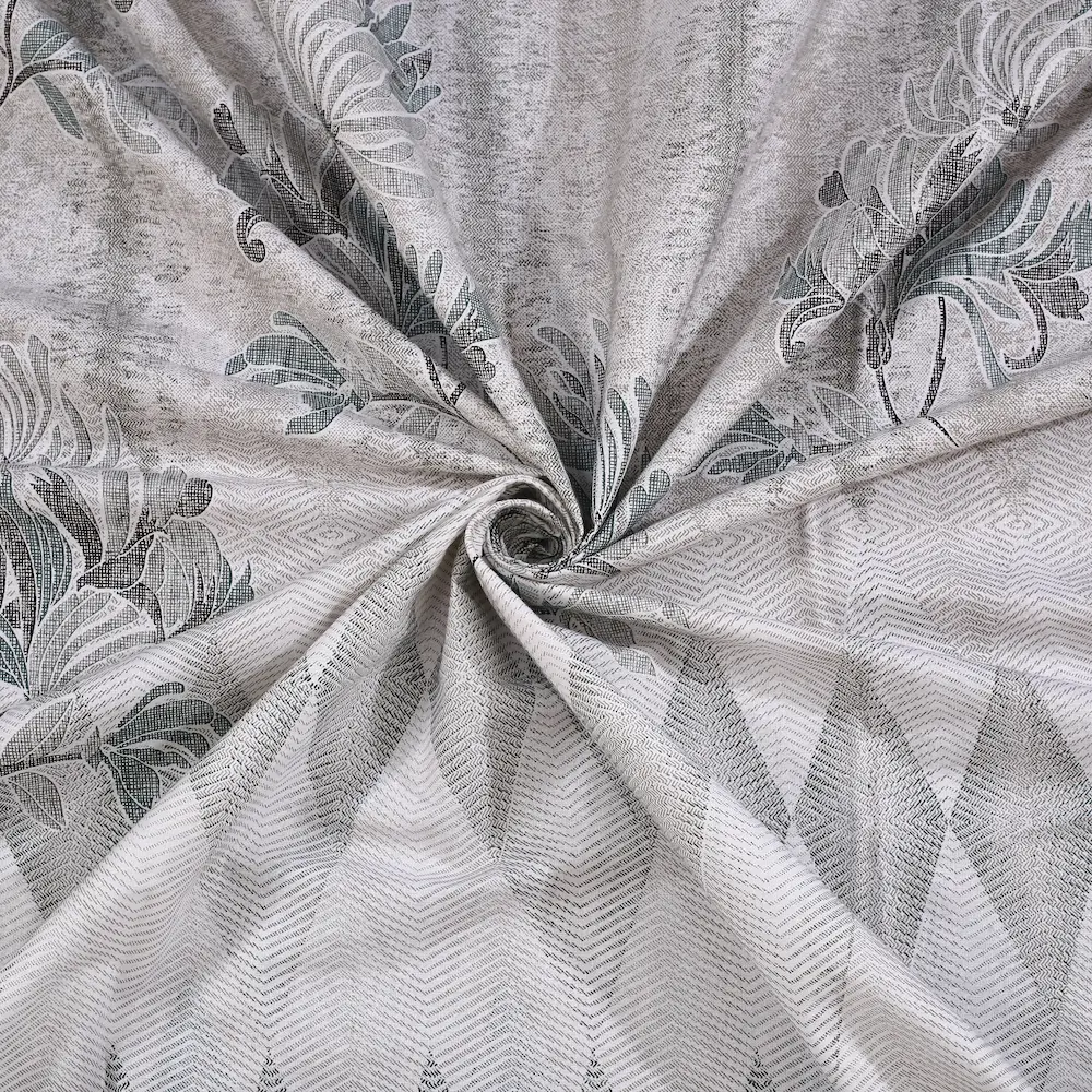 Italian Tuscan Silver cotton bedsheet single piece digital printed view
