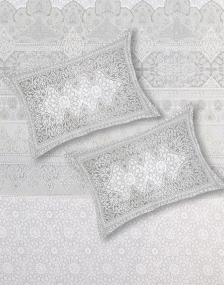 Italian Venetian Sage bedsheet set with pillow covers digital print styling