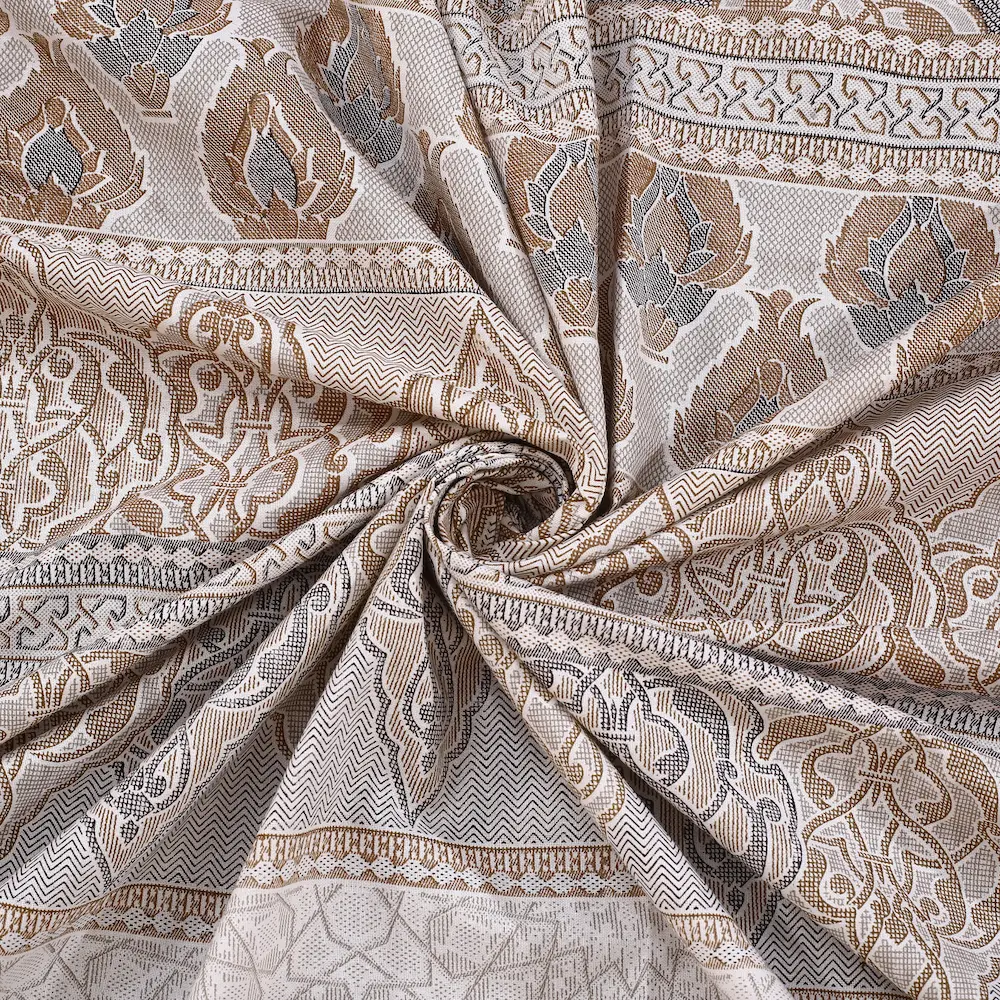 Italian Venetian Sand cotton bedsheet single piece digital printed view