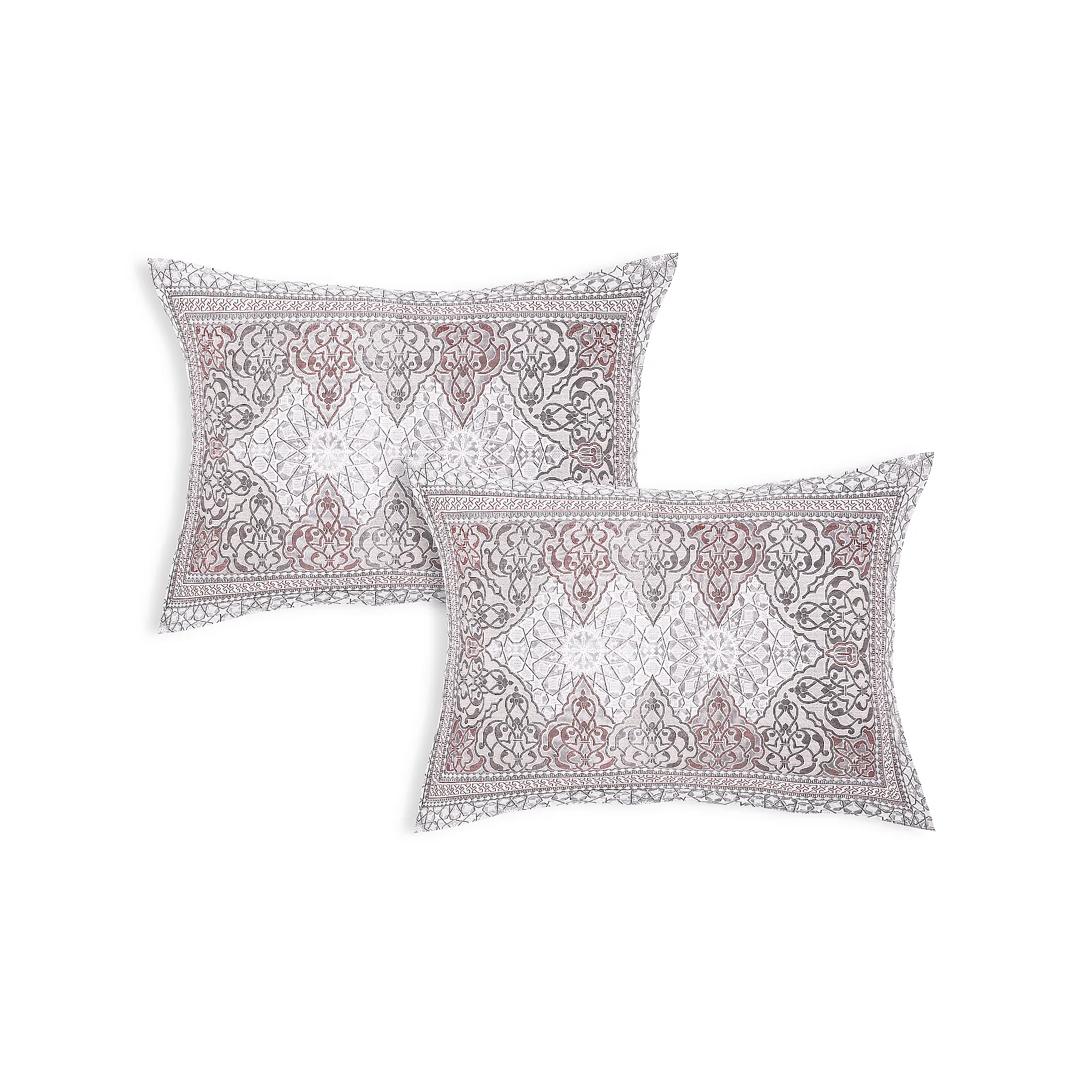 Italian Verona Rose cotton pillow covers digital printed set design