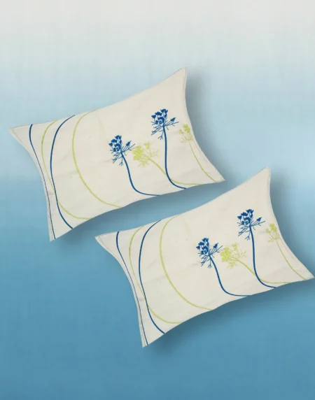 Reve Ombre Azure bedsheet set with pillow covers styling