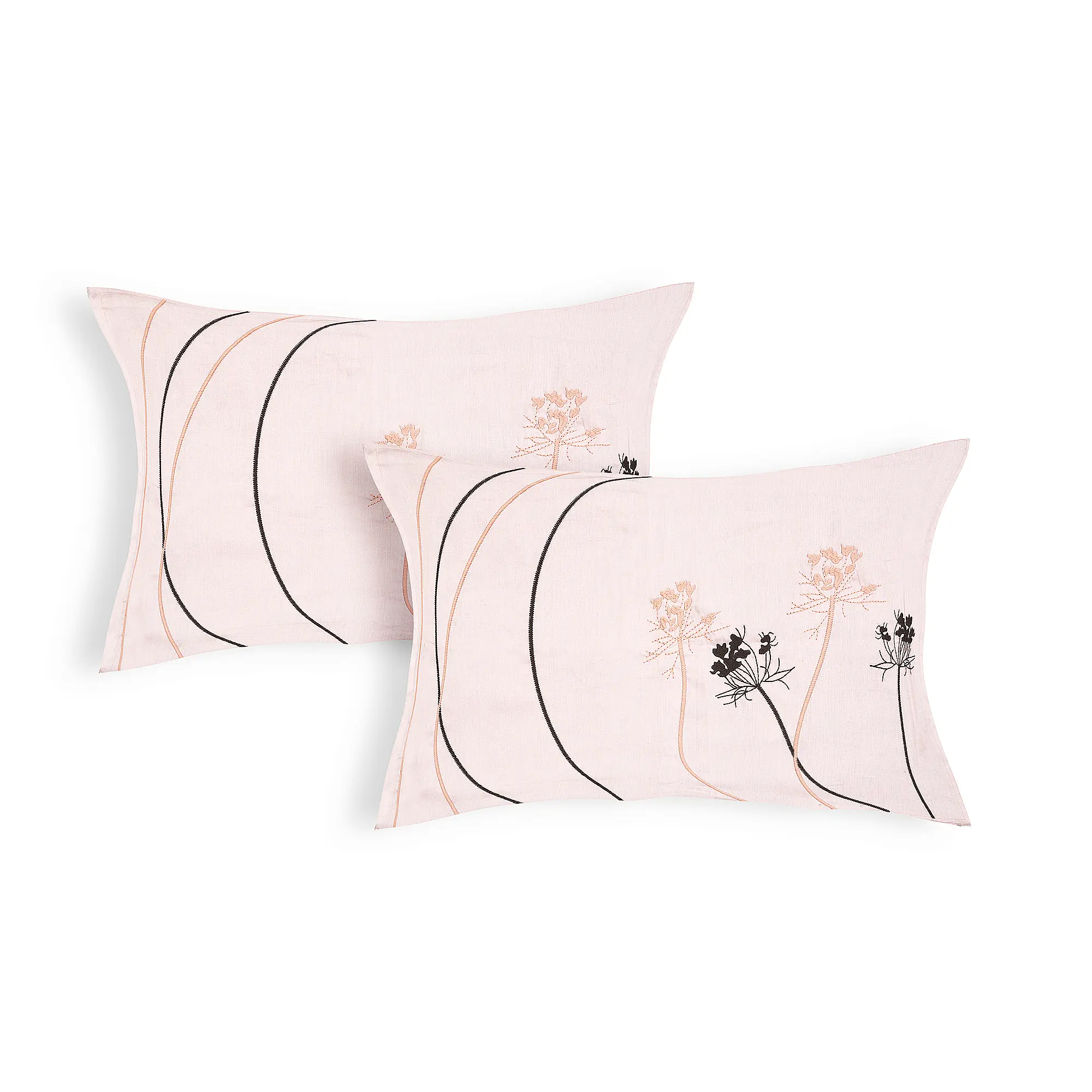 Reve Ombre Lavender cotton pillow covers set design