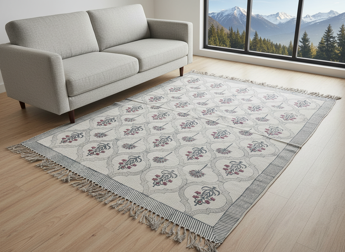 HANDBLOCK RUGS TEAL EXCLUSIVE - Image 2