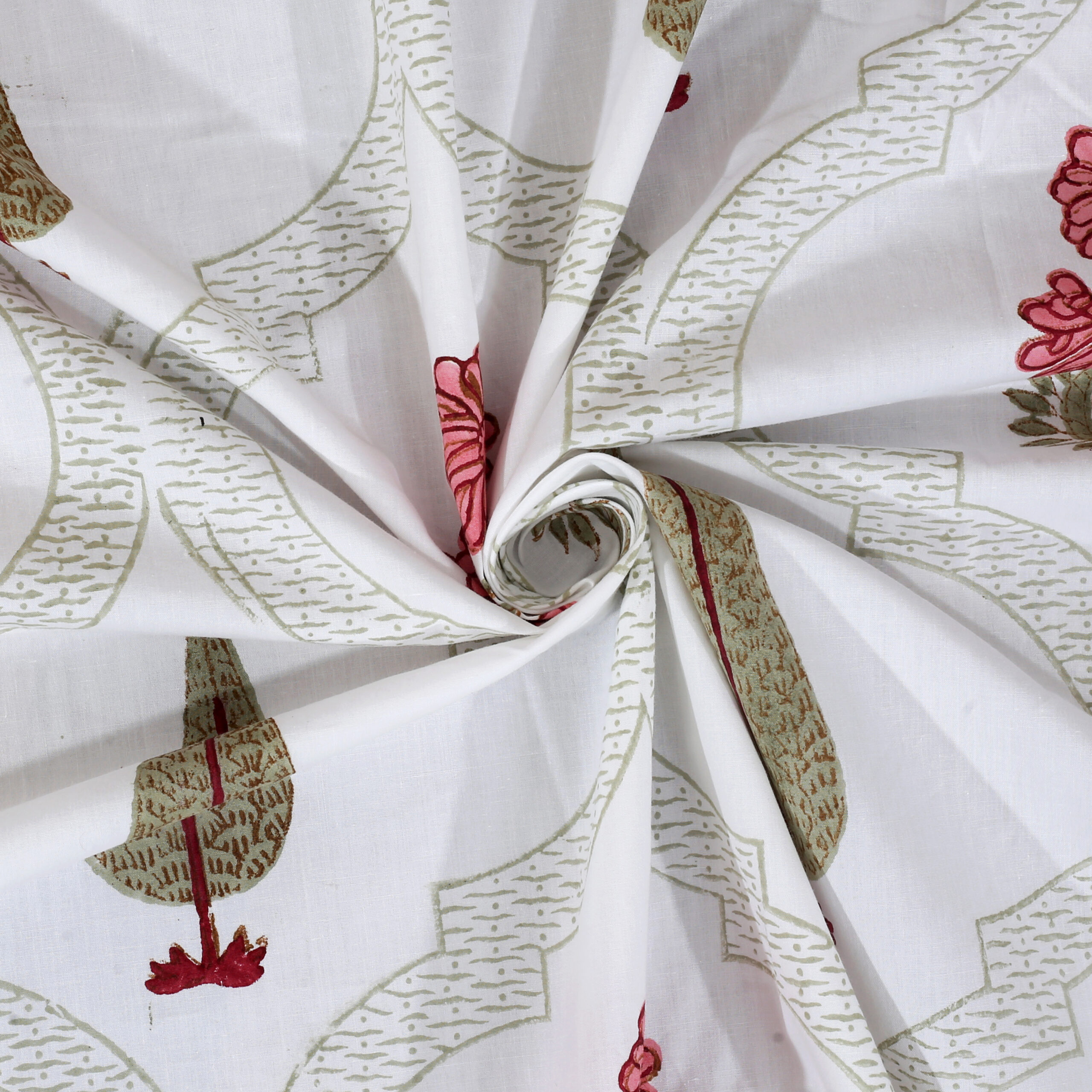 Marilyn Luna 300 TC Handblock Bedsheet - Image 2