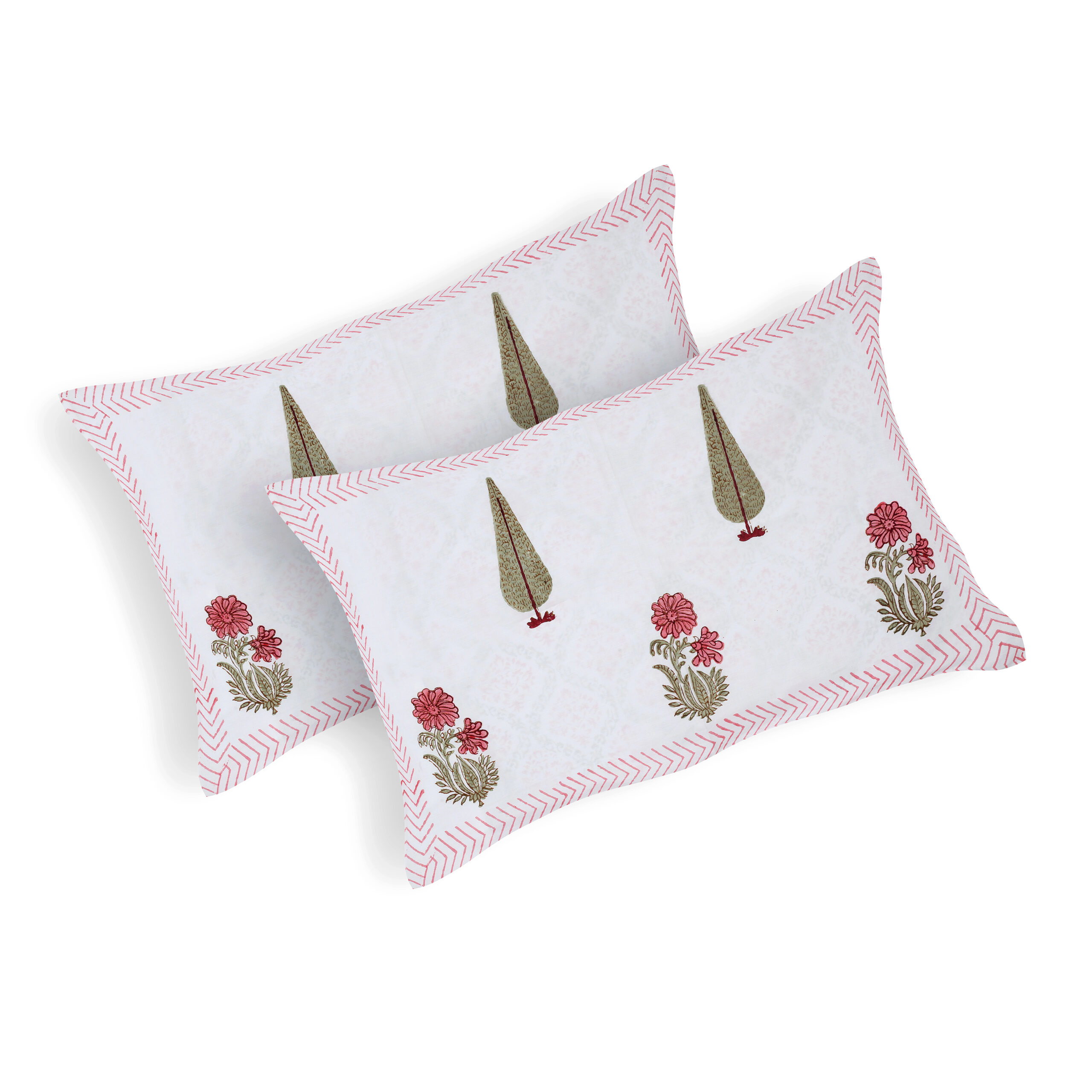 Marilyn Luna 300 TC Handblock Bedsheet - Image 4