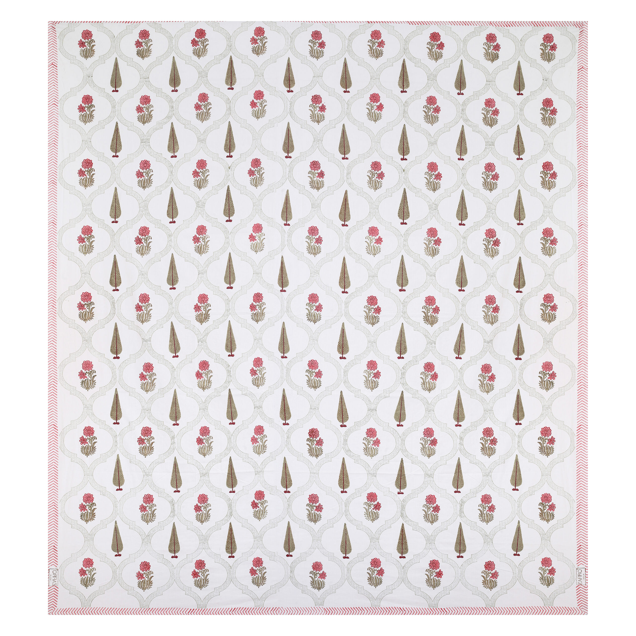 Marilyn Luna 300 TC Handblock Bedsheet - Image 5