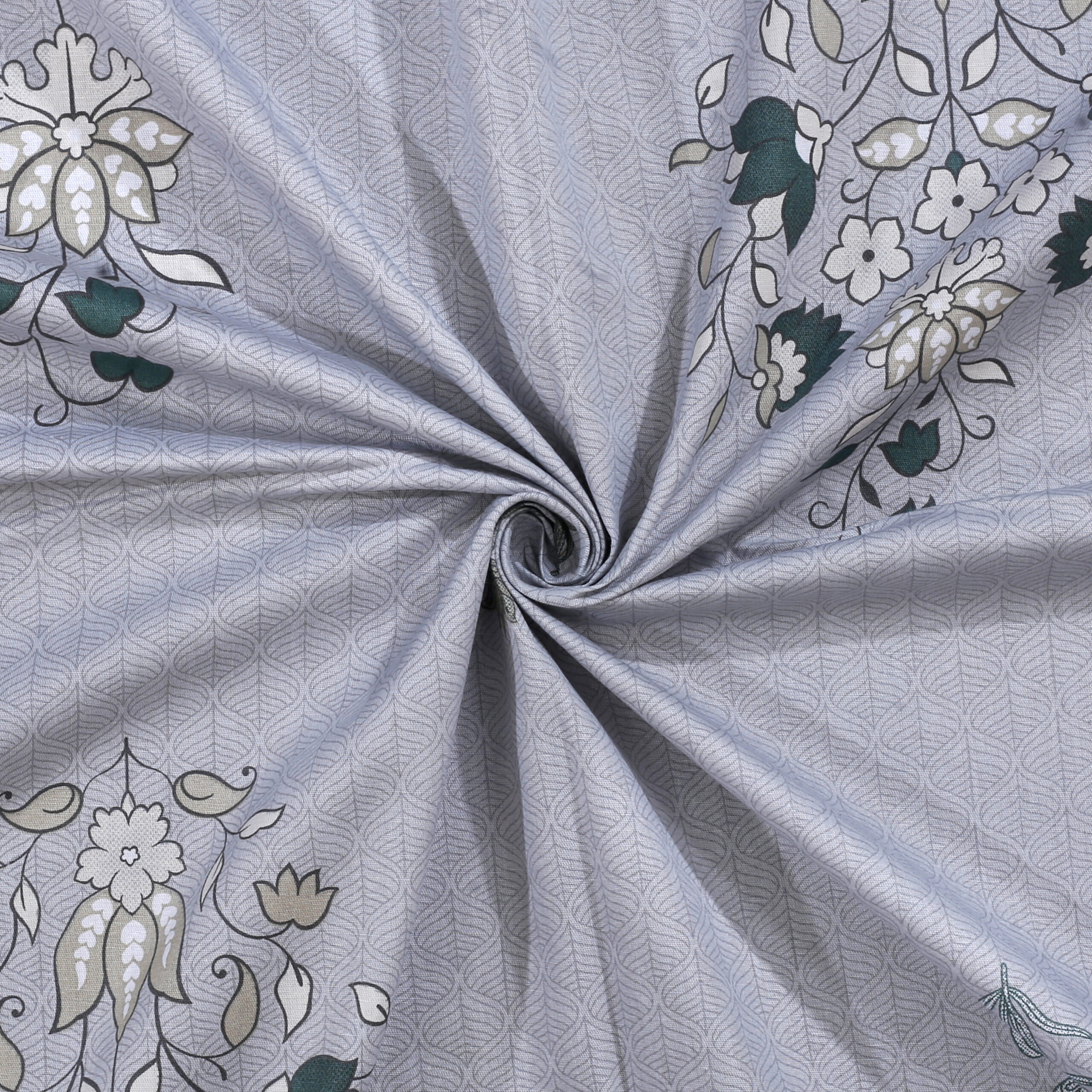 Zafiro Indio Premium Cambric Cotton Dohar Set – 4 Pieces | 210 TC Twill Cotton Bedsheet | 3-Layer Flannel Filling Doher set | Best Gifting set. - Image 3