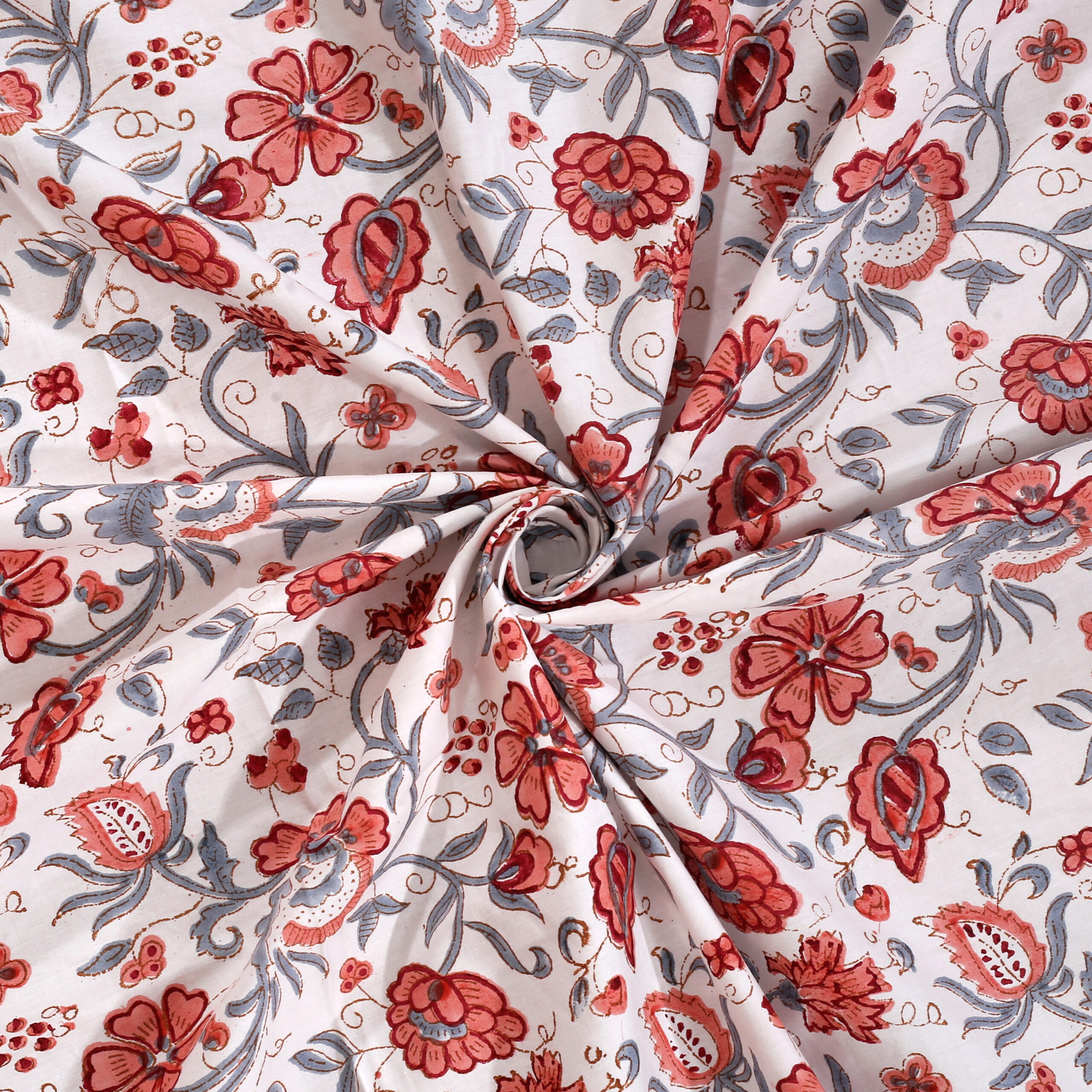 Marilyn Flora 300 TC Handblock Bedsheet Set - Image 3