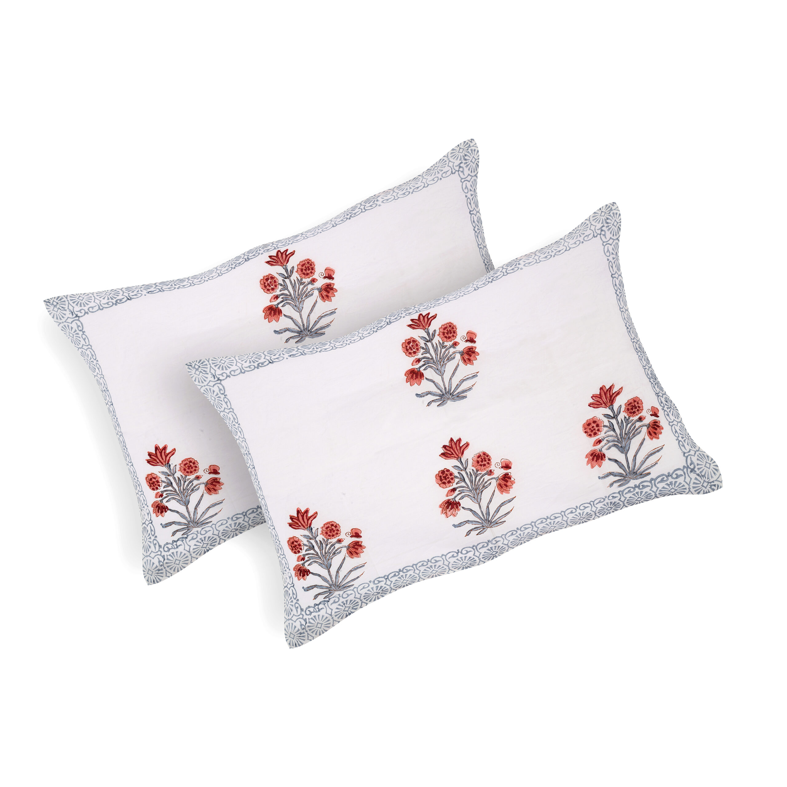 Marilyn Flora 300 TC Handblock Bedsheet Set - Image 5