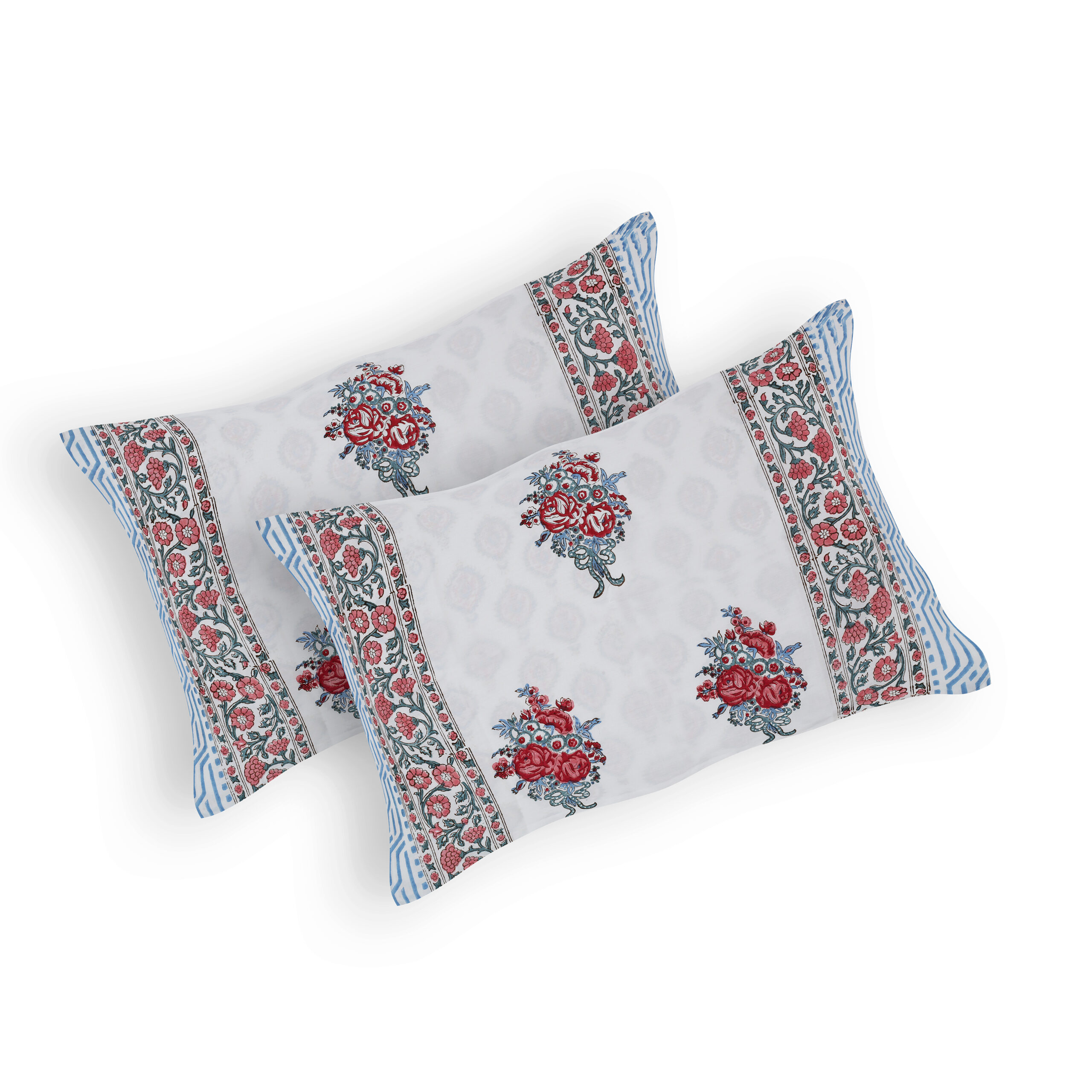 Marilyn Glory 300 TC Handblock Bedsheet - Image 5